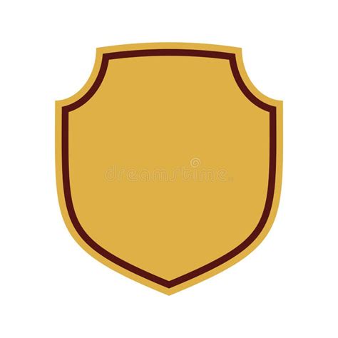 Shield Flat Icon Emblem Stock Vector Illustration Of Backdrop 92027464