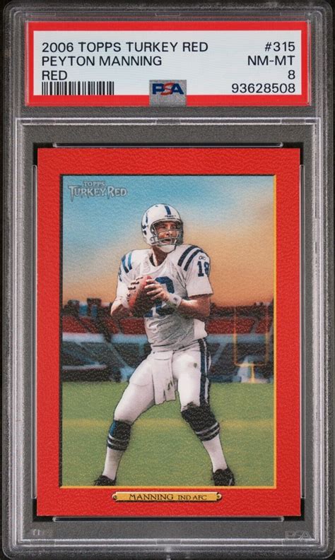 2006 Topps Turkey Red Red Fans In Background 315 Peyton Manning For