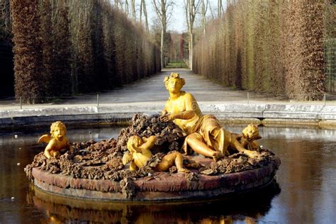 Sculptures of the Garden of the Palace of Versailles Stock Image ...