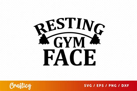 Resting Gym Face SVG Graphic By Crafticy Creative Fabrica