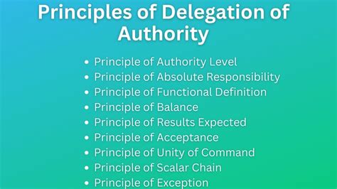 9 Principles For Effective Delegation Of Authority BokasTutor