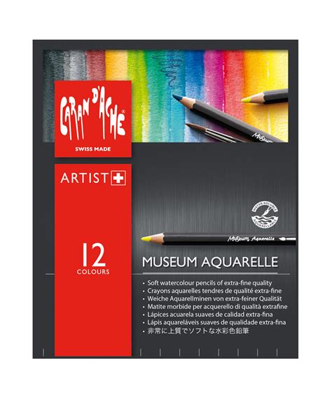 Caran D Ache Museum Aquarelle Coloured Pencils Set Of 12 The Hamilton Pen Company