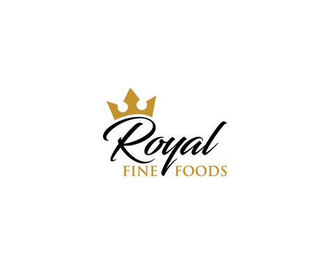 Elegant Playful Logo Design For Royal Fine Foods By Janna® Design