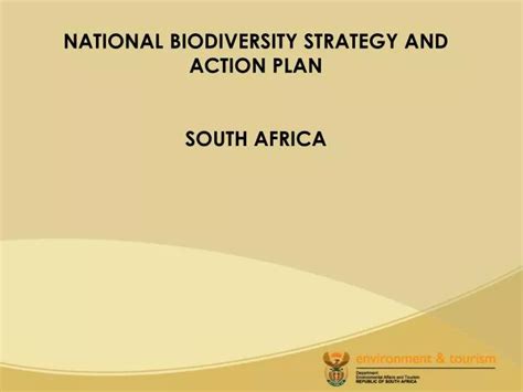 Ppt National Biodiversity Strategy And Action Plan South Africa