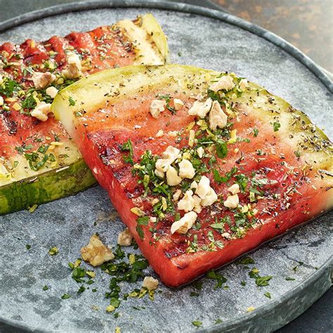 Grilled Watermelon Recipe With Walnut Gremolata Mccormick