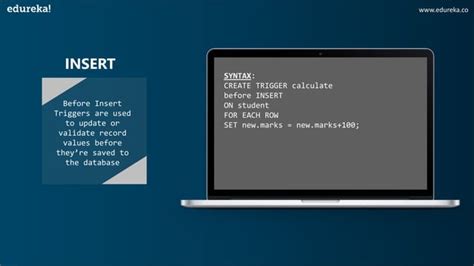 Triggers In Sql Edureka Ppt