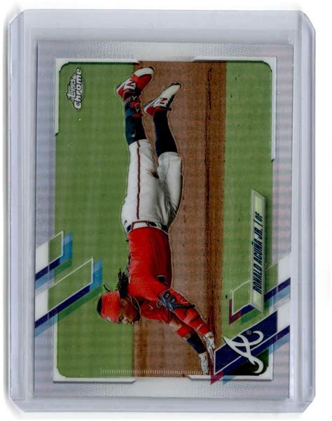 Topps Chrome Refractor Ronald Acu A Jr Atlanta Braves Ebay