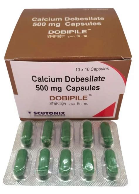 500mg Calcium Dobesilate Capsules Packaging Type Box At 1710 Box In