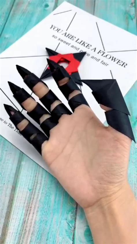 How To Make Claws Out Of Paper Origami Rings Claws Origami Streets Artofit