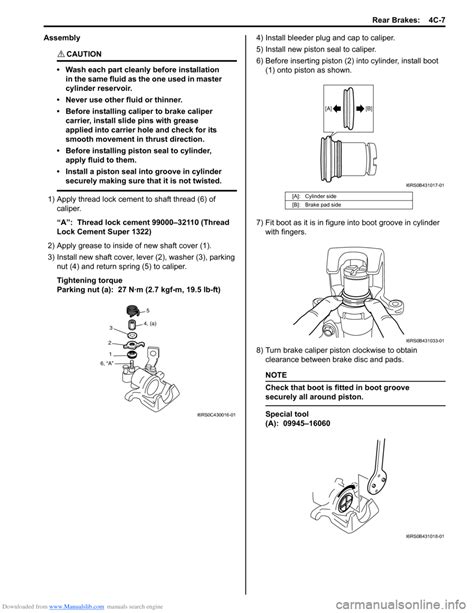 Lock Suzuki Swift G Service Owners Manual Pages