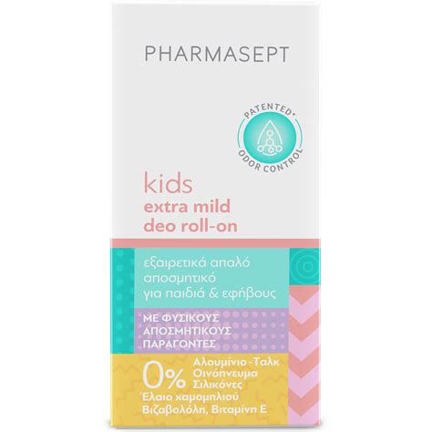 Pharmasept Kids Extra Mild Deo Roll-on Дезодорант за деца и юноши 50ml ...