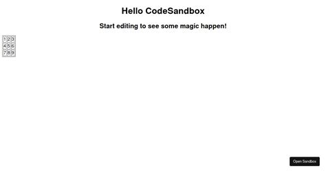 Matrix React Codesandbox