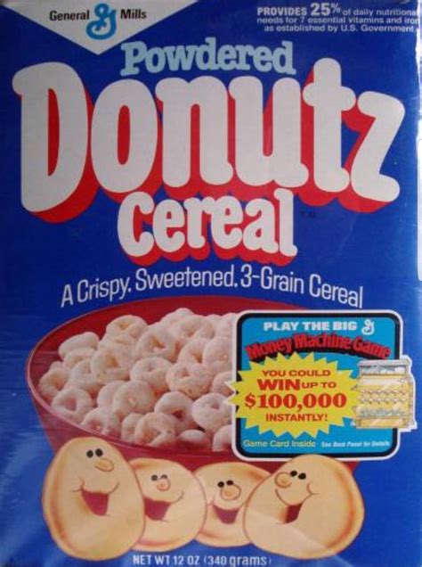 Donutz Cereal Little Powdered Donuts For Breakfast Genius Cereal