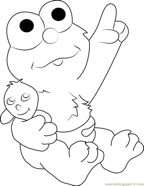 Baby Elmo Coloring Pages At Free Printable Colorings