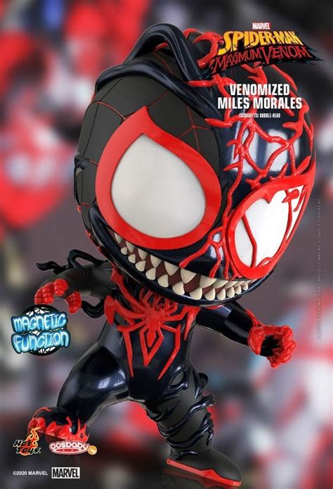 Hot Toys Cosbaby Marvel Comics Spider Man Spider Man Maximum Venom Venomized Miles