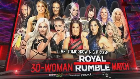 Wwe Royal Rumble 2023 30 Woman Royal Rumble Match Youtube