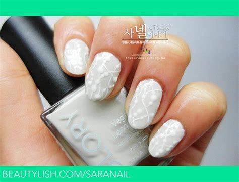 White vine nail art | Sara N.'s (saranail) Photo | Beautylish