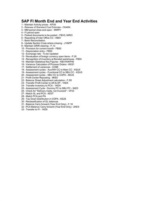 Pdf Sap Fi Month End And Year End Activities Dokumen Tips