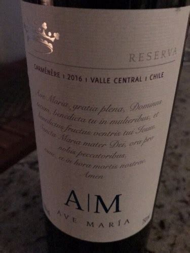 Ave Maria Gran Reserva Carménère Vivino United States