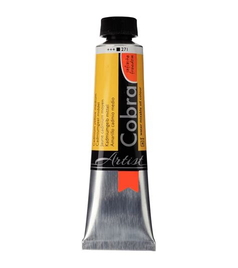 Cobra Artist Water Mixable Oil Colour Tube Ml Cadmium Yellow Medium