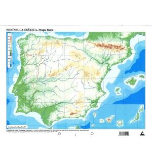 Mapa Fisico Mudo De La Peninsula Iberica Para Imprimir Sale Innoem