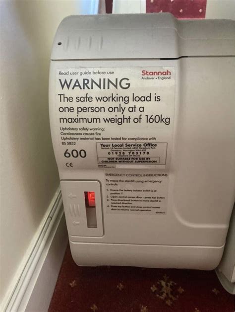 STANNAH 600 STAIRLIFT EBay