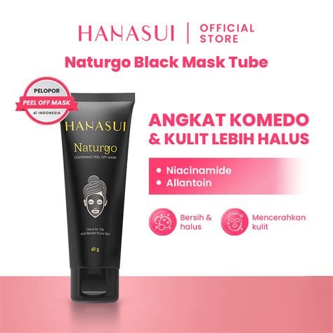 Hanasui Naturgo Peel Off Mask Black Tube Lazada Indonesia