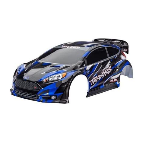 Traxxas Body Ford Fiesta St Rally Brushless Blue Painted Decals