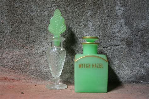 Extremely Rare Antique Milky Uranium Glass Witch Hazel Bottle Etsy Perfume Bottles Bottle