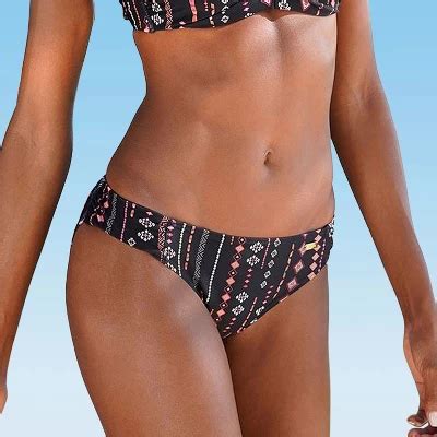 Women S Side Tie Bikini Swimsuit Bottom LASCANA White Printed Stripe 2 Target