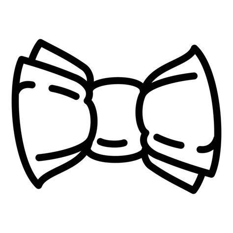 Bow tie icon, outline style 14253494 Vector Art at Vecteezy