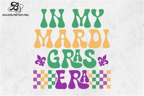 Mardi Gras Era Retro Svg Png Graphic By Bundledesigner · Creative Fabrica