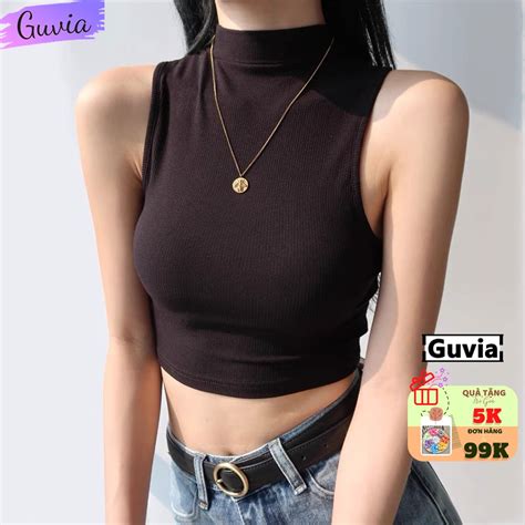 Áo Croptop Ba Lỗ Nữ NGƯỢC Trơn Ôm Body Chất Tốt Áo CRT Kiểu nữ ôm thun