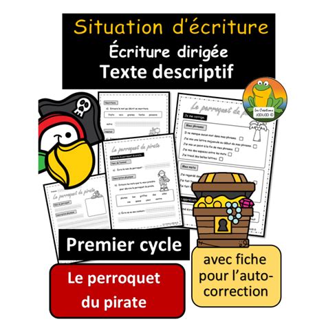 Écriture descriptive dirigée Perroquet de pirate