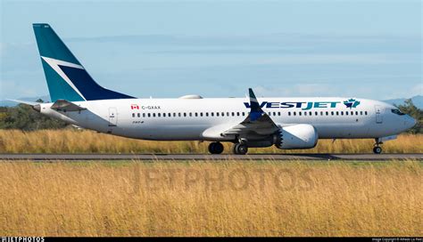 C GXAX Boeing 737 8 MAX WestJet Airlines Alfredo La Red JetPhotos