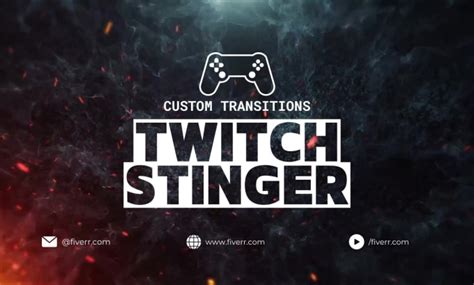 Make Custom Stinger Transitions For Twitch And Youtube By Kumodyad Fiverr