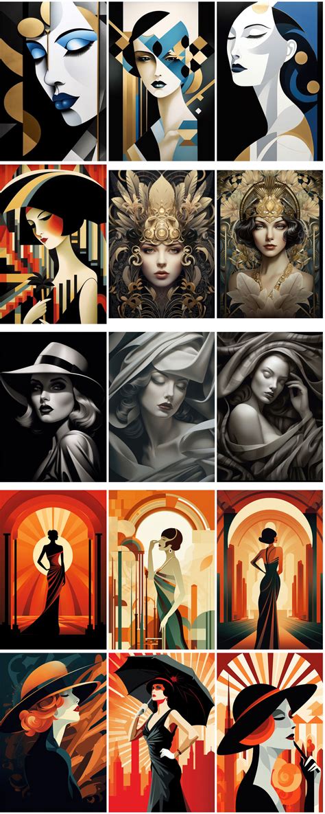 Art Deco Woman - 180 Posters - Dealjumbo