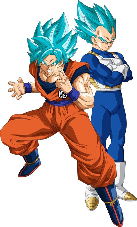 Goku Y Vegeta Super Saiyajin Blue By Arbiter720 On Deviantart Dragon Ball Gt Dragon Ball