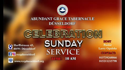 Sunday Celebration Service 21st Apr 2024 Agt Düsseldorf Pst