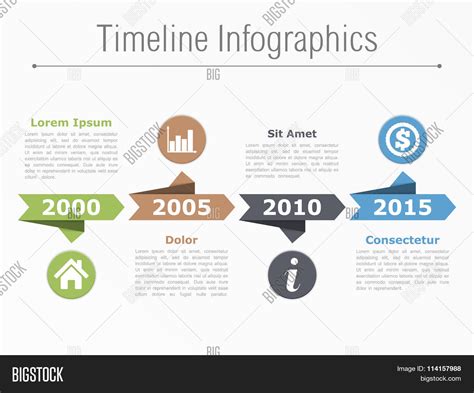 Timeline Template Vector & Photo (Free Trial) | Bigstock