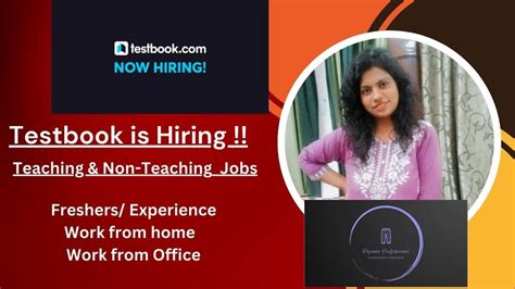 Testbook Is Hiring Jobs For Freshers Work From Home Jobs Youtube