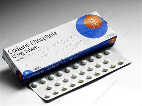 Codeine Tablets And Packaging Stock Image C0130772 Science Photo