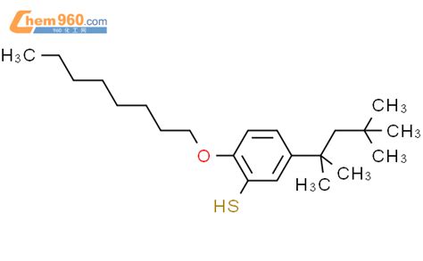 111153 59 4 Benzenethiol 2 octyloxy 5 1 1 3 3 tetramethylbutyl 化学式