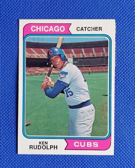 1974 Topps Ken Rudolph 584 Chicago Cubs Ebay