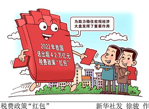 漫画：税费政策“红包”数据说中国政府网