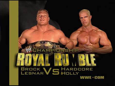 Brock Lesnar vs. Hardcore Holly Royal Rumble 2004 : r/WWEMatchGraphics