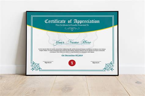 Printable Certificate Template on Behance