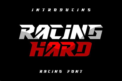 Racing Hard Font By Gfrcreative · Creative Fabrica