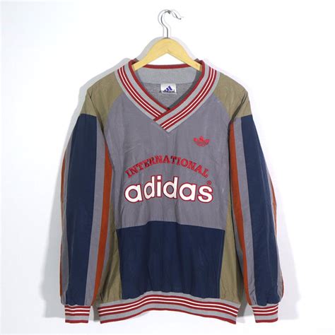 Adidas Vintage 90s Adidas International Sweatshirt Pullover Jumper Hip