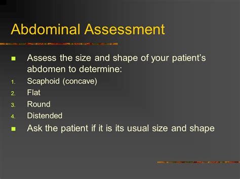 Abdominal Assessment Ppt Video Online Download